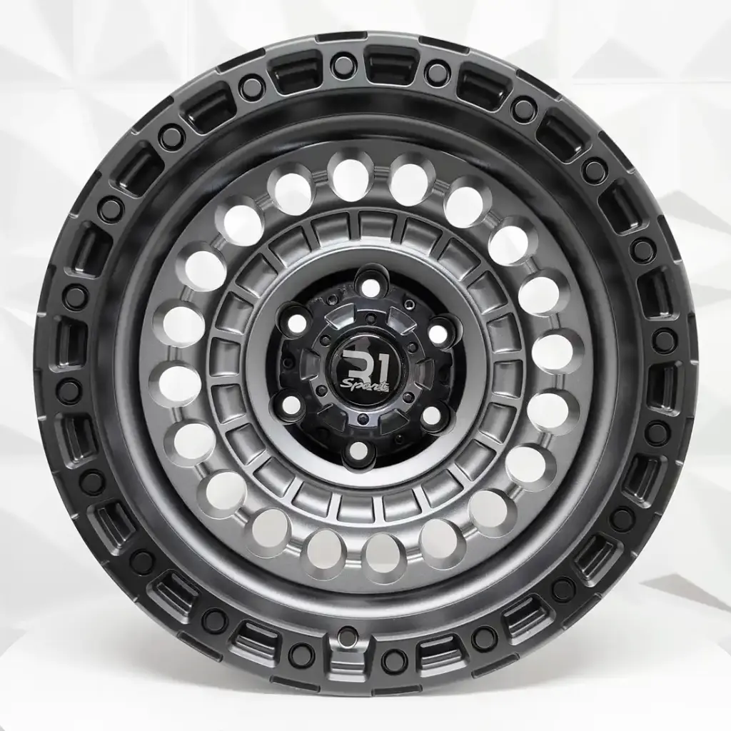RIN 17X9 6-139.7 R1 SPORT DX199 MATT GRAY+BLACK RING ET0 CB110.1