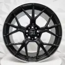 RIN 19X8.5 5-112 R1 SPORT GT-FF MATT BLACK MACHINE LIP ET35 CB66.6