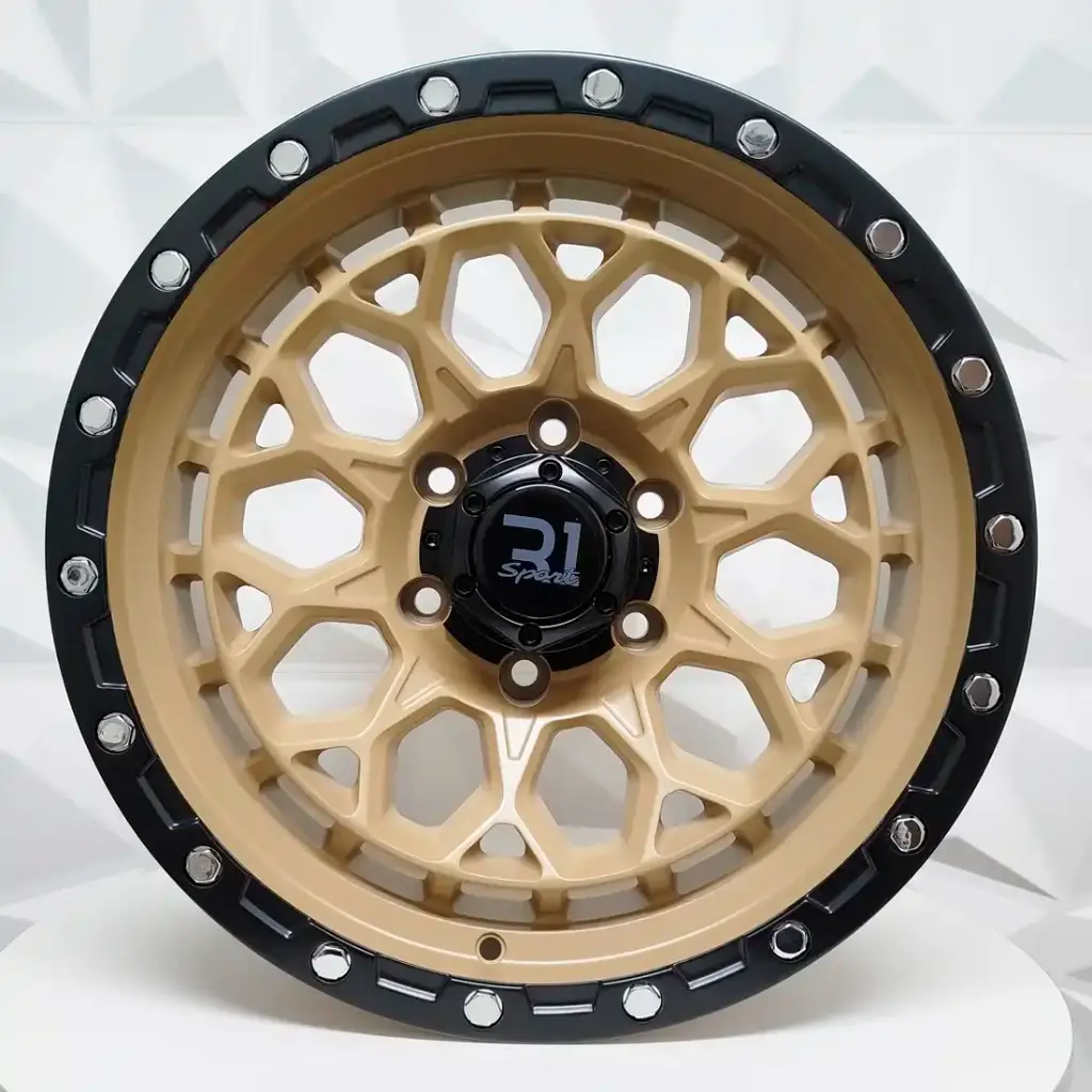 "RIN 17X9 6-139.7 R1 SPORT RGW8892/70442 SAND DESERT+BLACK LIP CHROME RIVETS ET0 CB110" 