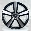 RIN 22X10 5-130 R1 SPORT FC021 BLACK MACHINE FACE ET48 CB71.6