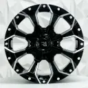 RIN 16X8 5-114.3 R1 SPORT QC827 FU BLACK MILLING ET10 CB83