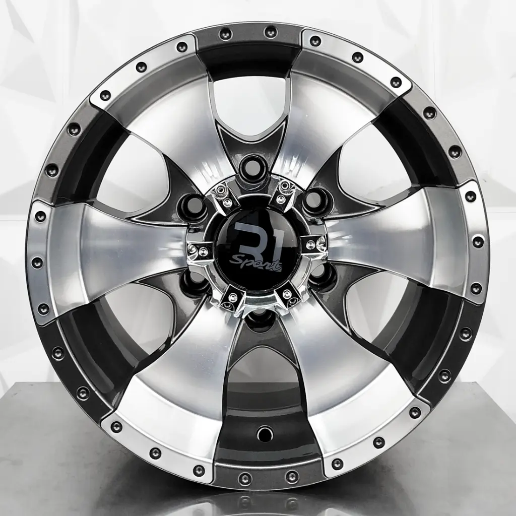 RIN 15X7 5-114.3 R1 SPORT JA195 GUNMETAL MACHINE FACE ET-2 CB83.6