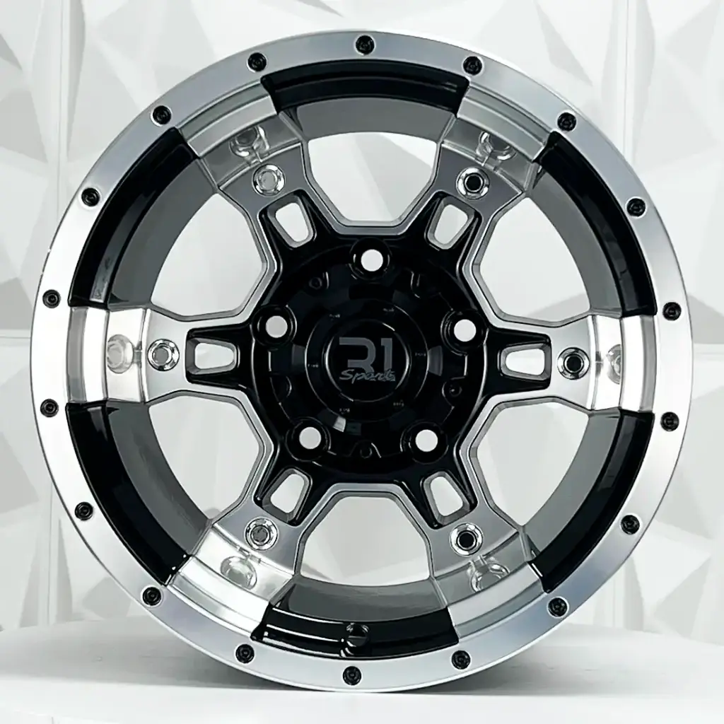 RIN 15X10 5-127 R1 SPORT JCW258 BLACK MACHINE FACE ET-44 CB83