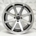 RIN 17X8.5 4-100 R1 SPORT DX723 BLACK MACHINE FACE ET15 CB73.1
