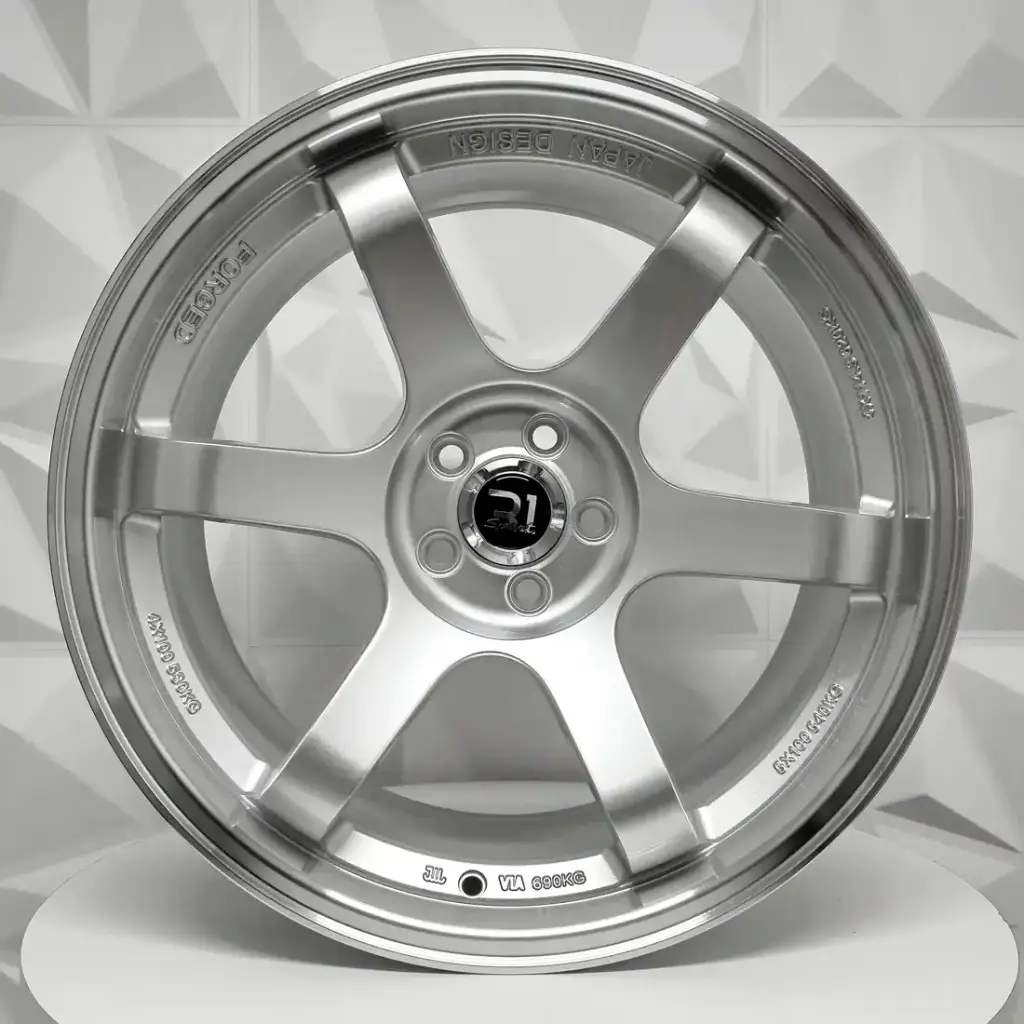 RIN 18X9 5-100 R1 SPORT A003 SILVER MACHINE LIP ET35 CB73.1