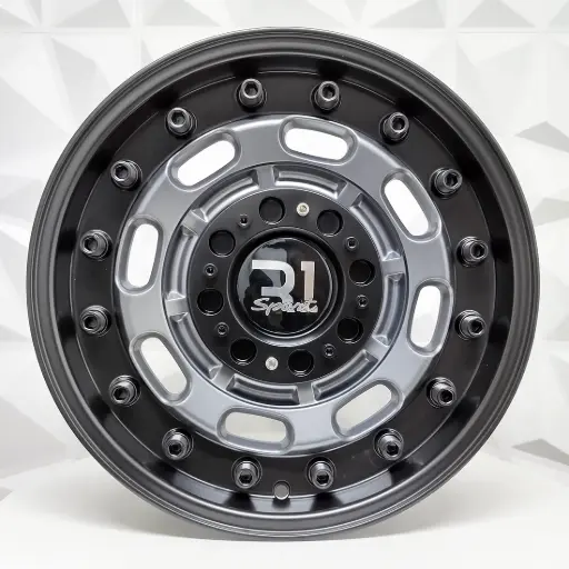 [168554] "RIN 16X8 6-139.7 R1 SPORT RGW 68142I MATTE GRAY+BLACK LIP POLISH ET0 CB110" 