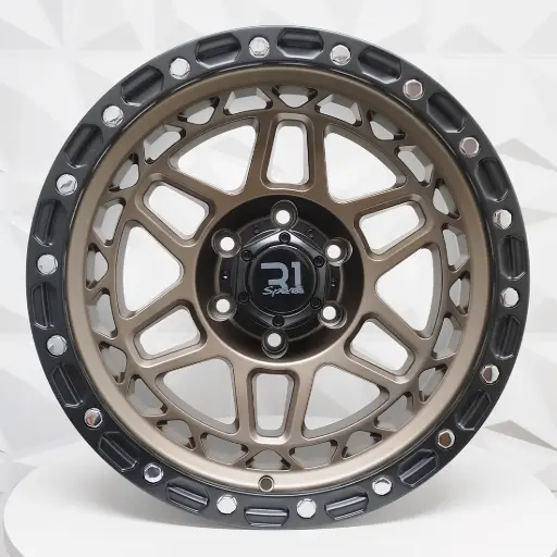 [178645] "RIN 17X9 6-139.7 R1 SPORT RGW8891 MATTE BRONZE+BLACK LIP CHROME RIVETS ET0 CB110" 