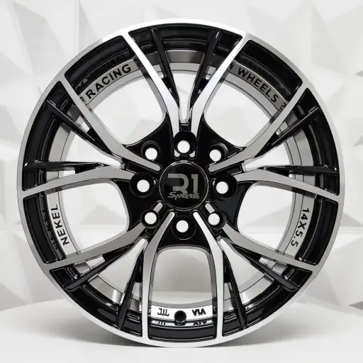 [148581] RIN 14X5.5 4-100/114.3 R1 SPORT RGW8826 MACHINE BLACK+UNDERCUT ET38 CB73.1 