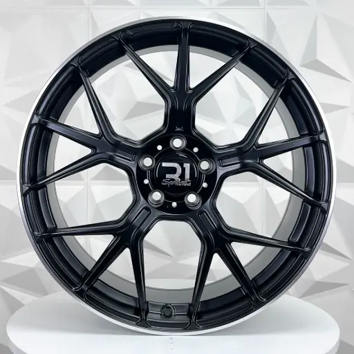 [200588F] RIN 20X8.5 5-112 R1 SPORT  FA717 MATTE BLACK MI ET35 CB66.6