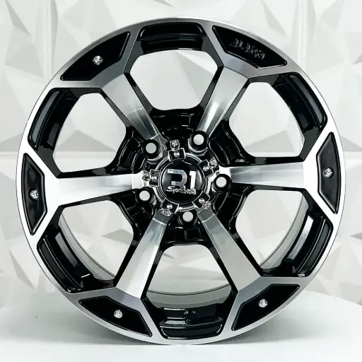 [160529] RIN 16X8 6-139.7 R1 SPORT 6989 MACHINE BLACK ET0 CB 108